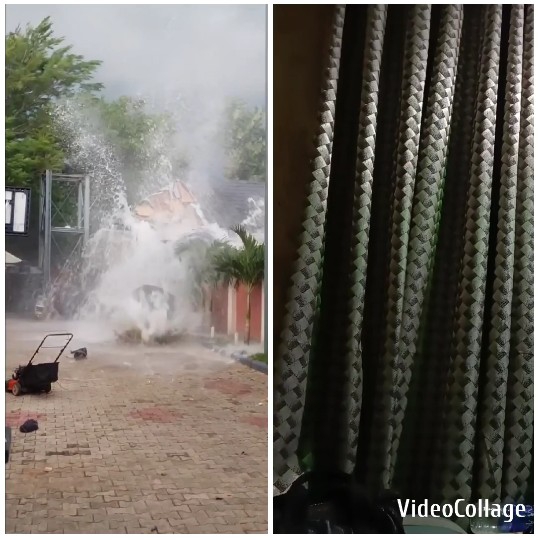 Outdoor Scene and Indoor Curtains