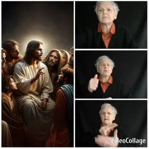 Religious Scene and Gesture