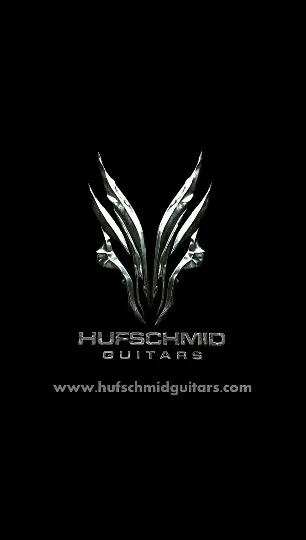HUFSCHMID Guitars Metallic Logo Display