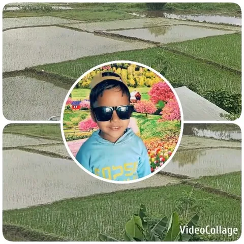 Child Smiling in Colorful Background