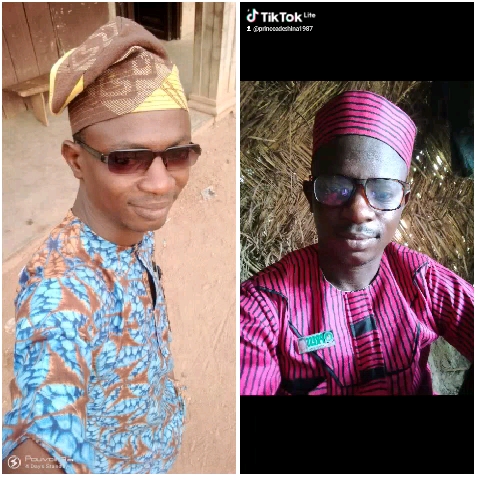 Man in Traditional Attire, Two Poses