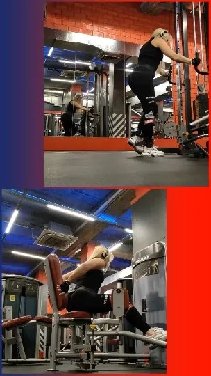 Woman Using Gym Equipment