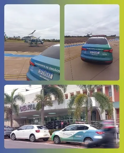 Car Parked by Helicopter and Building