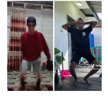 Two People Dancing Indoors