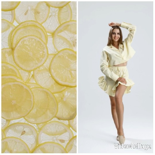 Lemon Slices and Smiling Woman