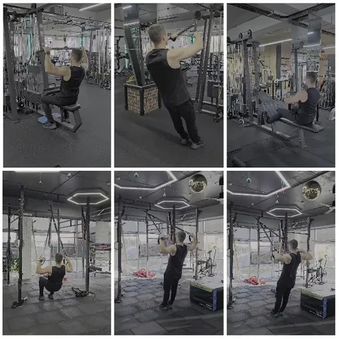 Gym Workout in Various Exercises