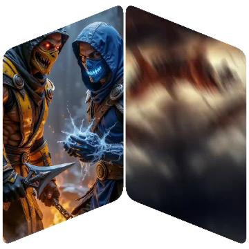Masked Characters in Dark Setting