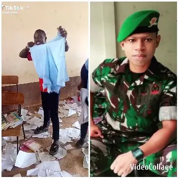 Blue Cloth and Military Uniform