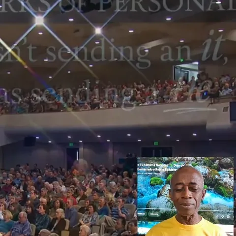 Auditorium Audience and Waterfall Serenity