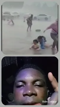 Flooded Area and Hand Gesture Close-Up