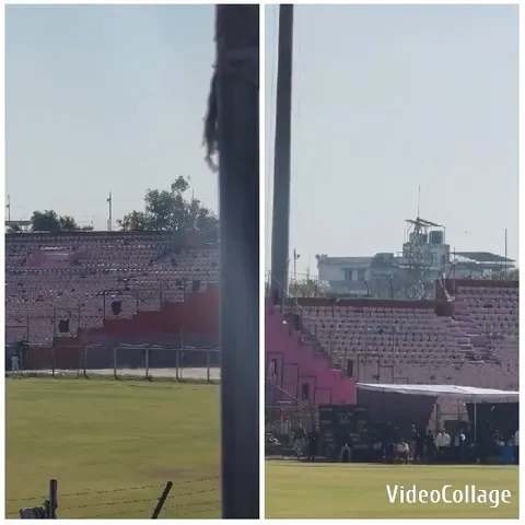 Empty Stadium Under Clear Sky
