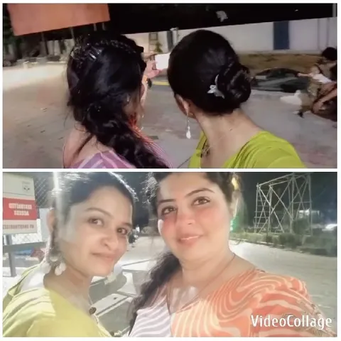 Women Smiling in Night Selfie