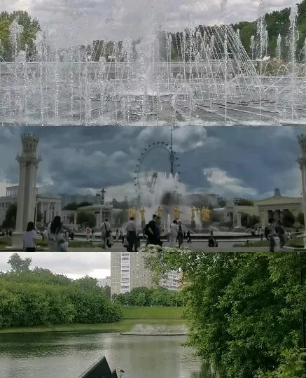 Fountains and Peaceful Pond Scenes