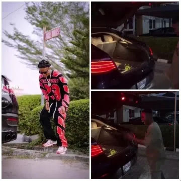Dancing Near Street Sign and Car
