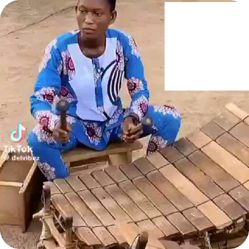Playing Xylophone Outdoors