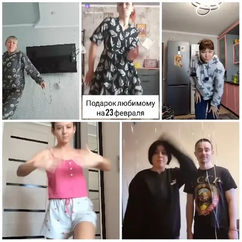 Dancers Posing in Home Settings