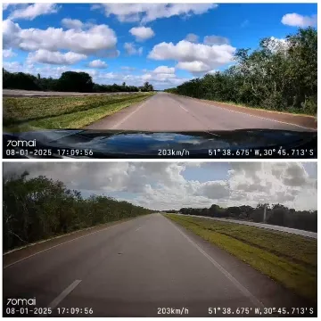Calm Road Under Blue Skies