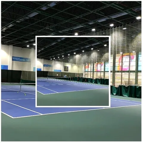 Indoor Tennis Court Setup