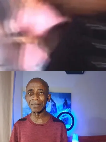 Blurry Abstract with Man Indoors