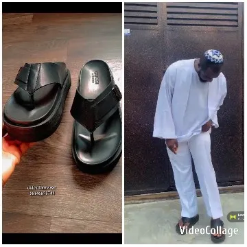 Black Sandals Next to Person