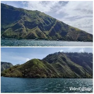 Mountainous Landscape by Calm Water