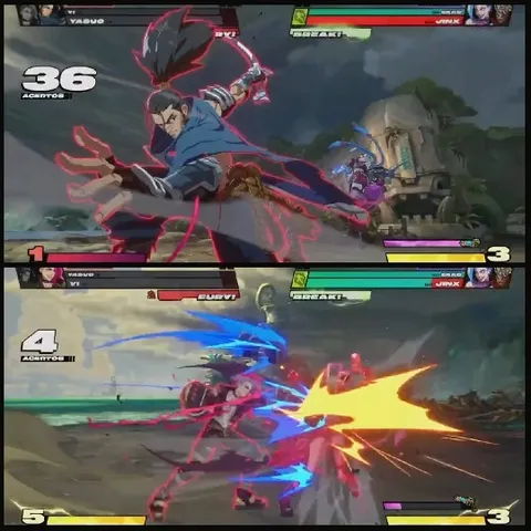 Animated Combat on Vibrant Beach