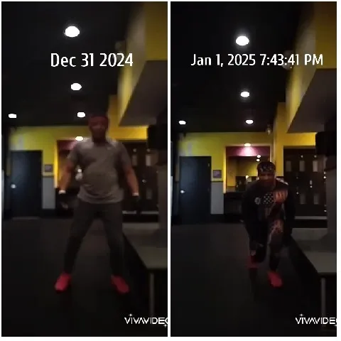 Split-Screen Gym Transformation