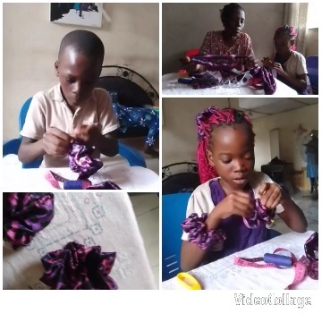 Children Engaged in Crafting Activity