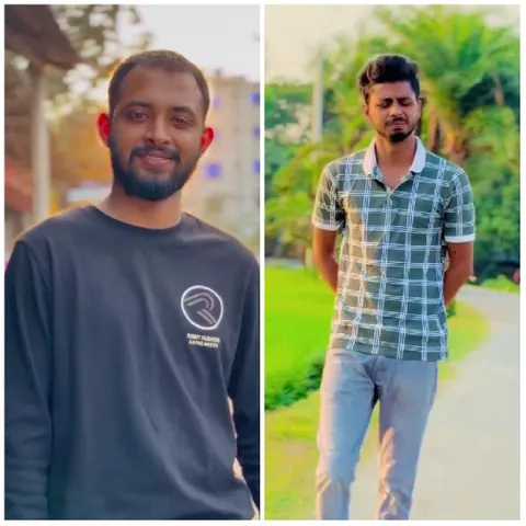 Two Men Outdoors with Different Styles