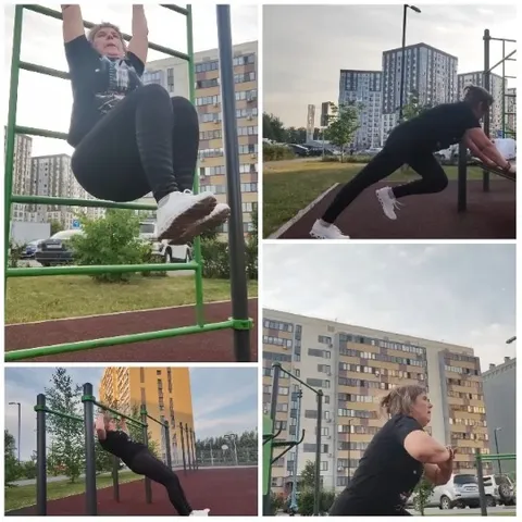 Outdoor Fitness Activities in City