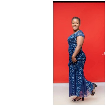Smiling Person Against Red Background