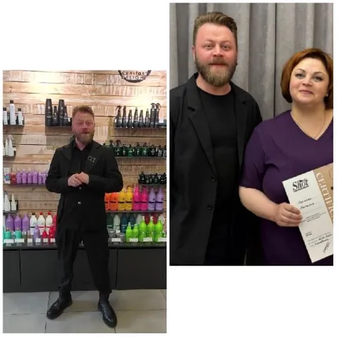Bearded Man with Hair Products
