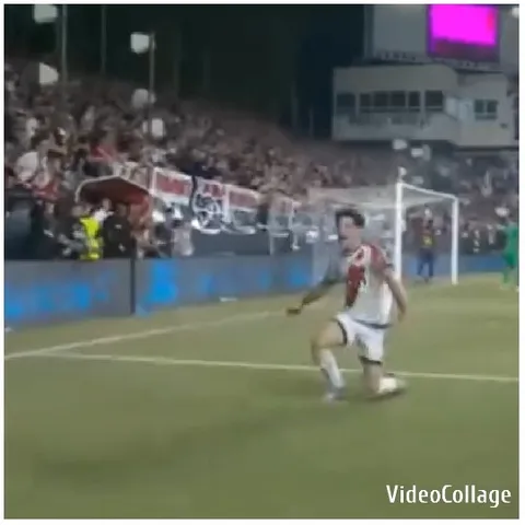 Celebrating Soccer Player Amidst Crowd