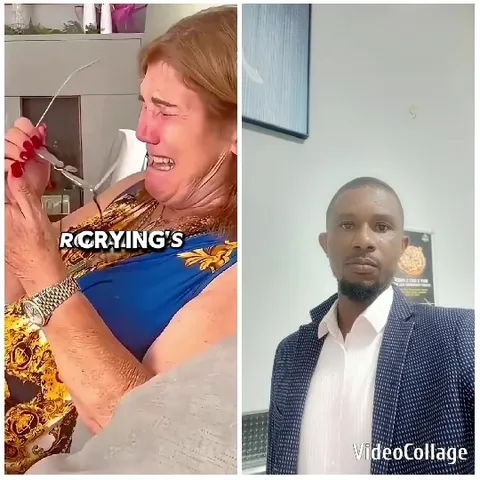 Crying Woman and Professional Man