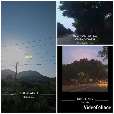 Morning Landscape and Road Scenes