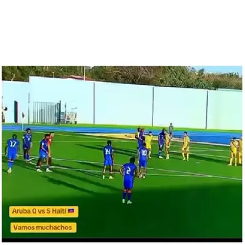 Soccer Match with Score Display
