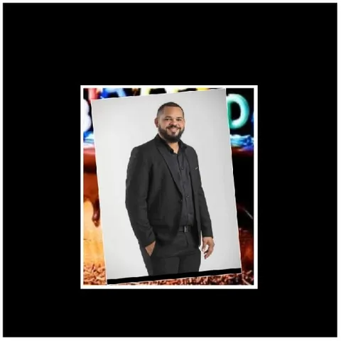 Man in Suit Against White Background