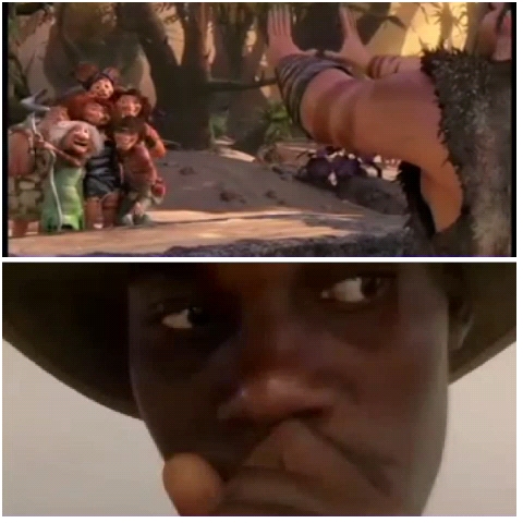 Jungle Characters and Thoughtful Person
