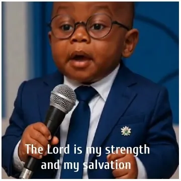 Child with Microphone in Blue Suit