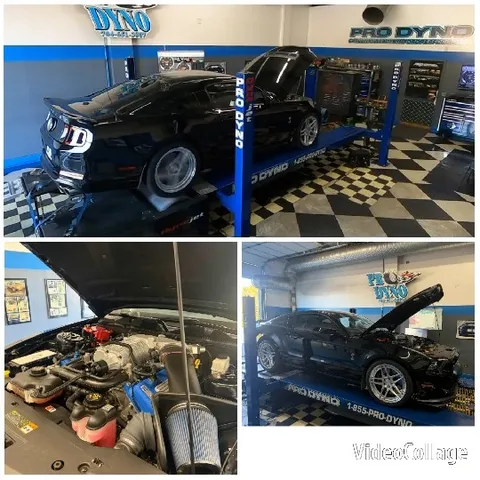 Car on Ramp in Service Workshop
