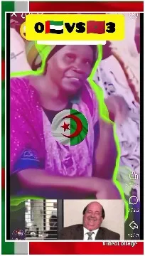Smiling Woman with Algerian Flag