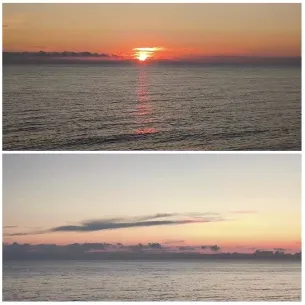 Calm Ocean at Sunset