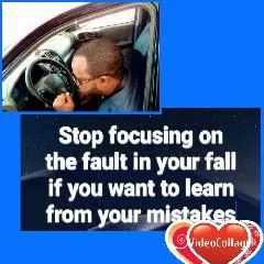 Person in Car with Motivational Text