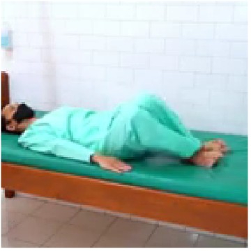Relaxed in Green Medical Scrubs