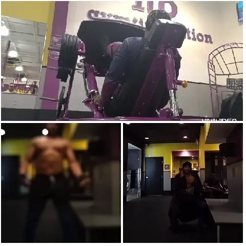 Gym Workout and Bench Moments