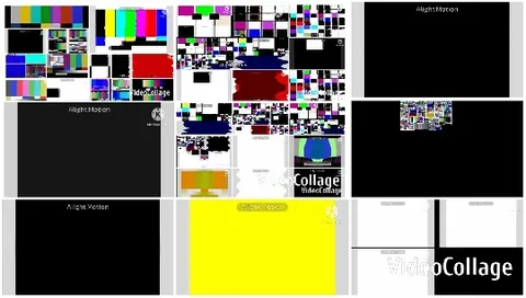 Grid of Test Patterns and Colors