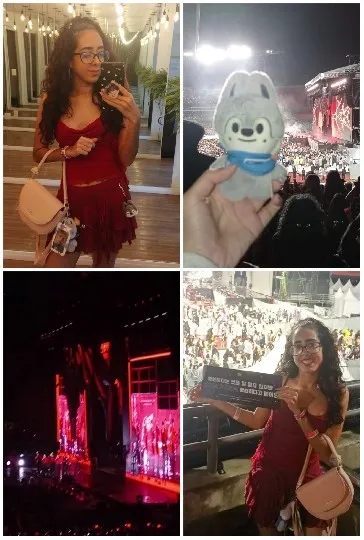 Woman with Mirror Selfie at Concert