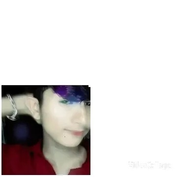 Colorful Hair and Bracelet Pose