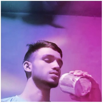 Holding A Cup Against Colors