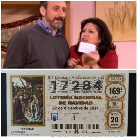 Happy Couple and Lottery Ticket